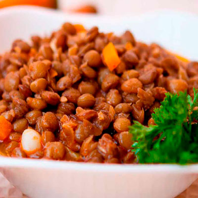 Чечевица с морковью