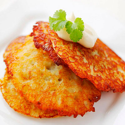 Драники со сметаной