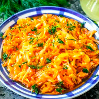 Капуста тушеная