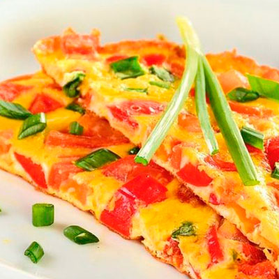 Омлет со сладким перцем