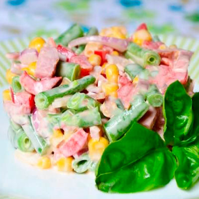Салат со стручковой фасолью