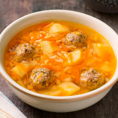 Суп с фрикадельками