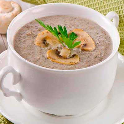 Суп-пюре из шампиньонов
