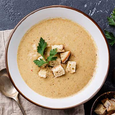 Суп-пюре из свежих грибов